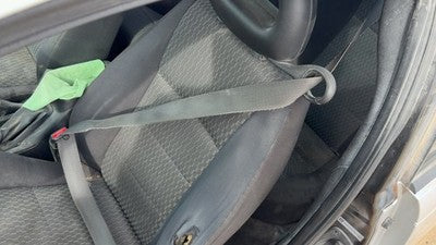 03-07 Saturn Ion Driver Left Front Seat Belt Retractor Oem Shoulder Black 19E