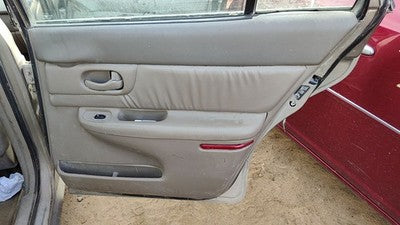 97-98 Century Passenger Right Rear Door Trim Panel With Switches Back Taupe 52B