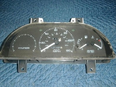 1990-1991 Hyundai Excel Speedometer Cluster Instrument Gauges Panel Oem Dash