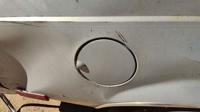 1982 Oldsmobile Firenza Fuel Tank Door With Hinge Gas Lid Oem Filler Silver