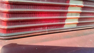 1985-1987 Pontiac Sunbird Driver Left Tail Light Brake Lamp Oem Rear Crack