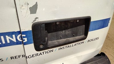 2010-2014 Chevy Express Van Rear License Plate Trim Panel Mount With Handle Oem