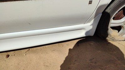 05-08 Uplander Passenger Right Lower Rocker Panel Moulding Side Skirt White 50U
