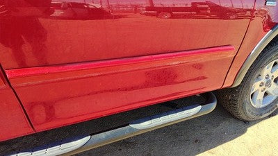 1999-2004 Ford F150 Passenger Right Front Moulding From Door Oem Trim Strip Red