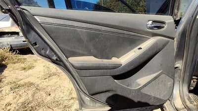 07-12 Altima Driver Left Rear Door Trim Panel With Switches Back G Charcoal 4 Dr