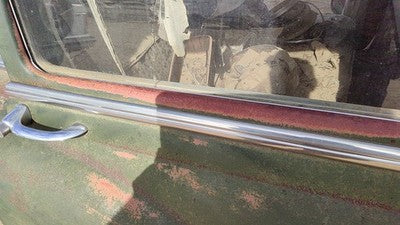 1953 Bel Air 150 Sedan Passenger Right Rear Moulding From Door Back Trim Chrome