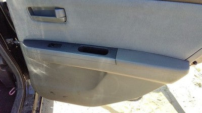 07-09 Sentra Passenger Right Rear Door Trim Panel With Switches Back Charcoal W