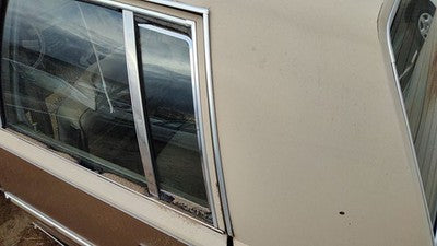 81-83 Malibu Driver Left Rear Vent Window Back Door Glass With Frame 4 Door