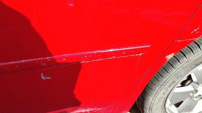 2011 Chevy Impala Driver Left Rear Moulding From Door Back Trim Strip Red 74U