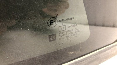 2004-2007 Buick Rainier Driver Left Rear Quarter Glass Back Side Window Oem
