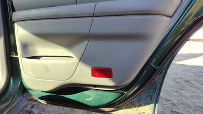 00-02 Ford Taurus Passenger Right Rear Door Trim Panel With Switches Back Gray