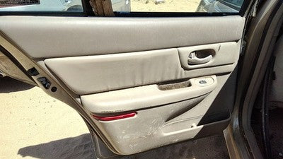 99-01 Century Driver Left Rear Door Trim Panel With Switches Back Taupe 52B