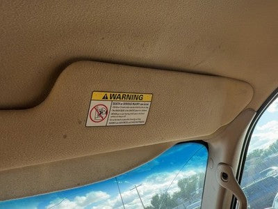 1999 Ford F150 Passenger Right Sun Visor Oem Tan Ex