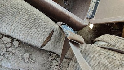 1988 Ford F150 Driver Left Front Seat Belt Buckle Receiver Oem Tan