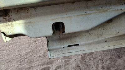 99-07 F250 Super Duty Passenger Right Rear Door Latch With Rods/Cables Oem Back
