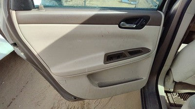 06-08 Impala Driver Left Rear Door Trim Panel With Switches Back Neutral 52C
