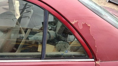 97-02 Ford Escort Driver Left Rear Vent Window Back Door Glass With Frame Oem