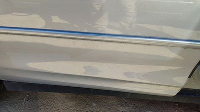 98-02 Intrigue Passenger Right Rear Moulding From Door Back Trim Silver 17U