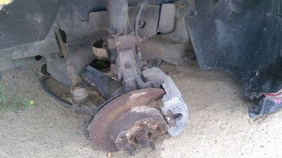 84-87 Fiero Passenger Right Rear Back Spindle Steering Knuckle with Wheel Hub