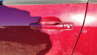 2003-2006 Mitsubishi Outlander Driver Left Front Outside Door Handle Oem Red