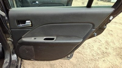 10-11 Fusion Passenger Right Rear Door Trim Panel With Switches Back Black Dw