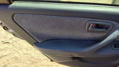 99-01 Toyota Camry Driver Left Rear Door Trim Panel With Switches Back Gray 10