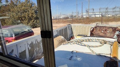 1981-1993 Dodge D350 Sliding Back Glass Rear Window Oem 55134519