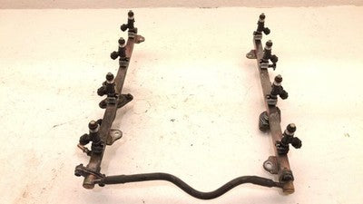 2004-15 Nissan Titan Complete Fuel Rail With Injectors Set Loaded Oem 166007s00a