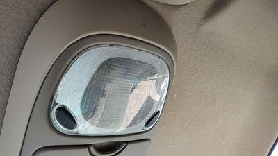 00-02 Expedition Center Overhead Console Oem Dome Light Map Lamp Cubby Tan Fh