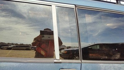 91-94 S10 Blazer Driver Left Rear Vent Window Back Door Glass With Frame Oem