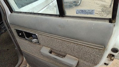 1992 Jeep Cherokee Passenger Right Rear Door Trim Panel With Switches Back Gray