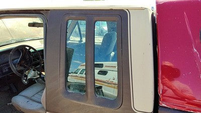 1980-1991 Ford F150 Driver Left Rear Quarter Glass Back Side Window Oem