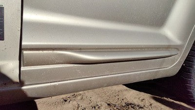 02-05 Pt Cruiser Driver Left Rear Moulding From Door Back Trim Pkj Light Almond