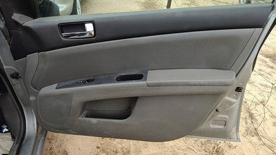 08-09 Sentra Passenger Right Front Door Trim Panel With Switches Charcoal W