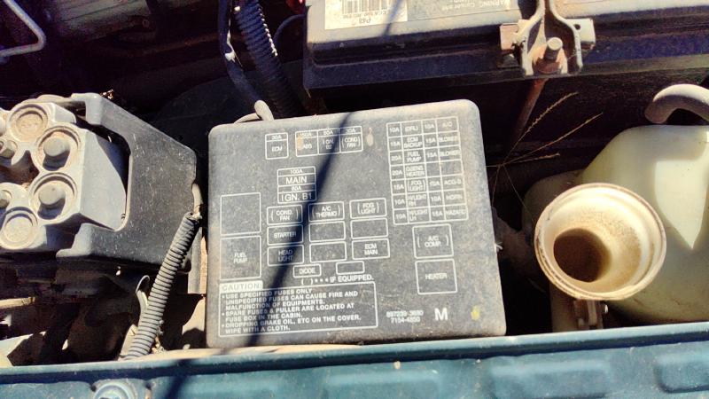 2000 Honda Passport Engine Fuse Box