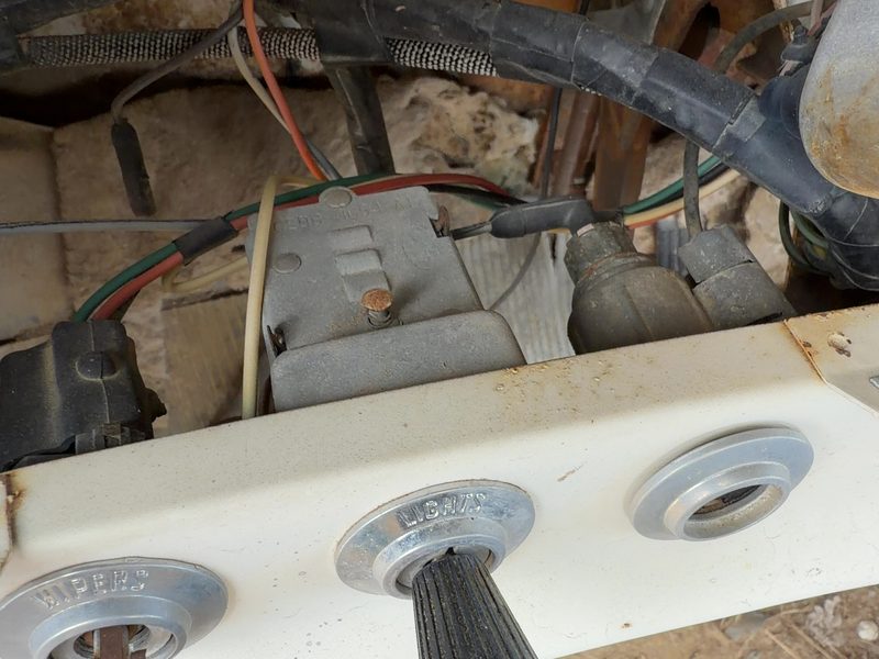 1968 Ford Pickup F350 Series Headlight Switch (Dash Mtd)