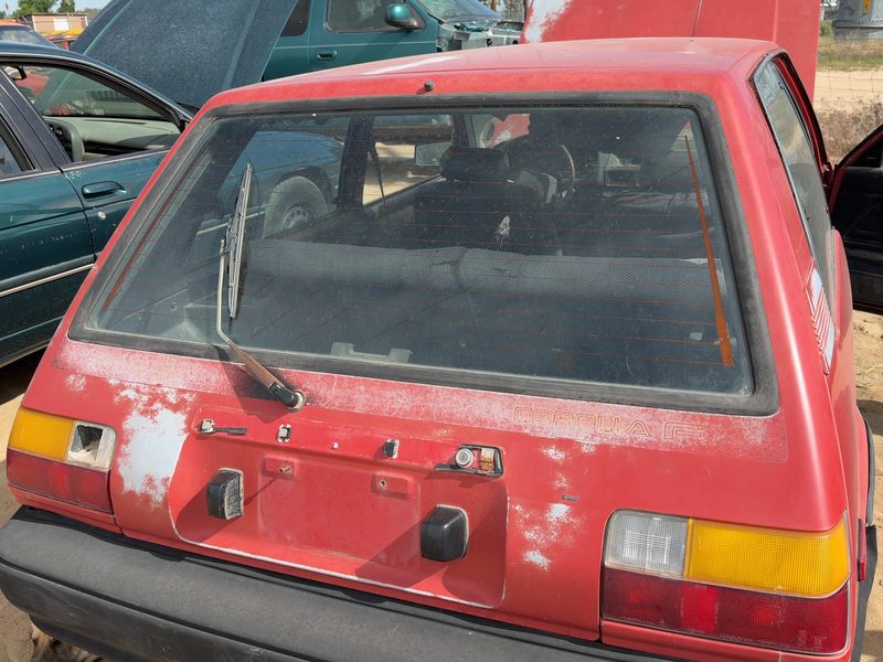 1987-1988 Toyota FX (includes Fx16) Trunk/Decklid/Hatch/Tailgate