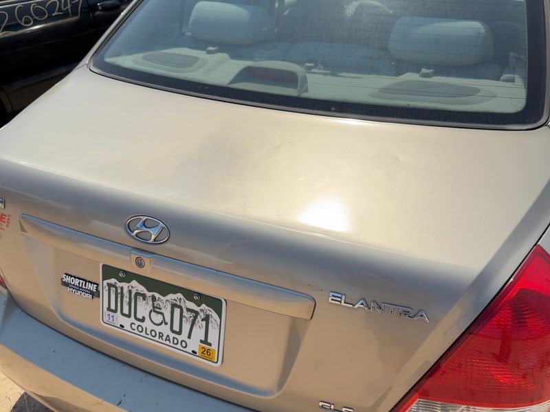 2001-2003 Hyundai Elantra Trunk/Decklid/Hatch/Tailgate