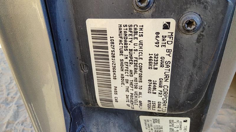 1997 Saturn S Series Vehicle Unit Complt.