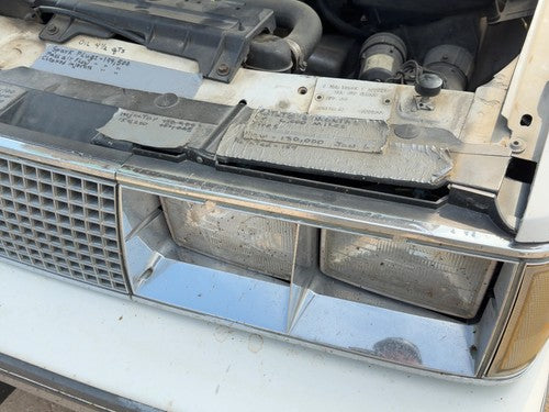 1985-1986 Oldsmobile 98 Complete Header Panel Assembly Oem White 22527190