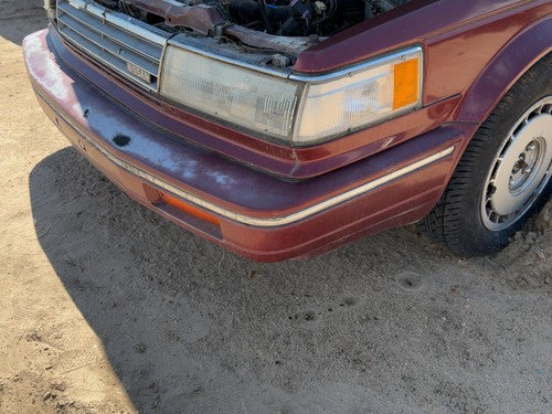 1987-1988 Nissan Maxima Front Bumper Cover Assembly Oem 4Dr Sedan Red 6202238E25