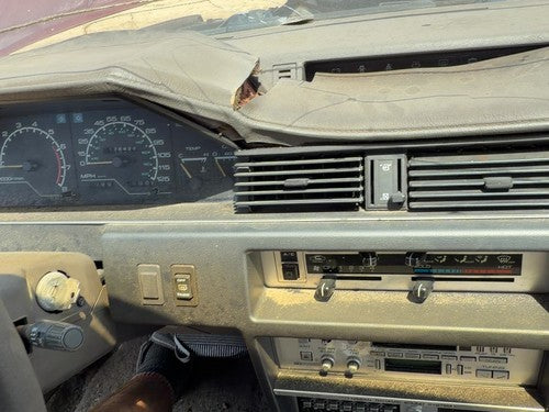 87-88 Nissan Maxima Trim Bezel Around Speedometer Oem Dash Surround Panel Gray