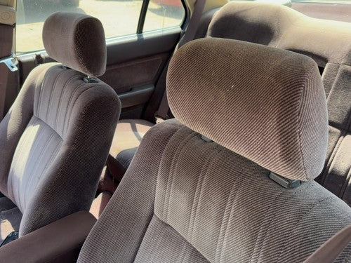 1986-1989 Honda Accord Lx Pair Of Front Headrests Oem Left Right Set Seat Maroon