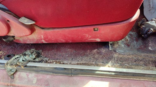 1989-1990 Ford Bronco 2 Passenger Right Side Seat Trim Panel Oem Red