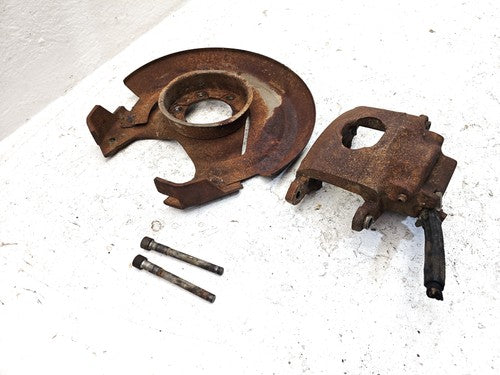 71-78 Silverado K10 Passenger Right Front Brake Caliper With Mount Bracket Oem