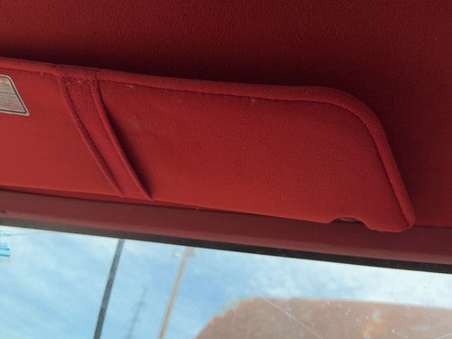 1987-1991 Ford F150 Driver Left Sun Visor Oem Red
