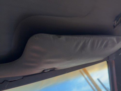 1987-1988 Toyota FX Passenger Right Sun Visor OEM Gray