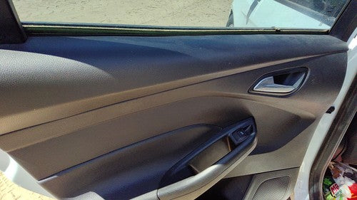 12-14 Focus Ford Driver Left Rear Door Trim Panel With Switches Back Black Ew