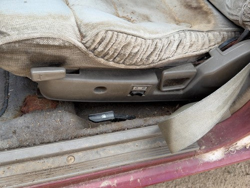 85-88 Nissan Maxima Driver Left Side Power Seat Switch With Trim Panel Oem Gray
