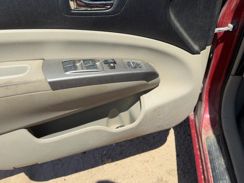 06-09 Prius Driver Left Front Door Trim Panel With Master Switch Black Cloth Bis